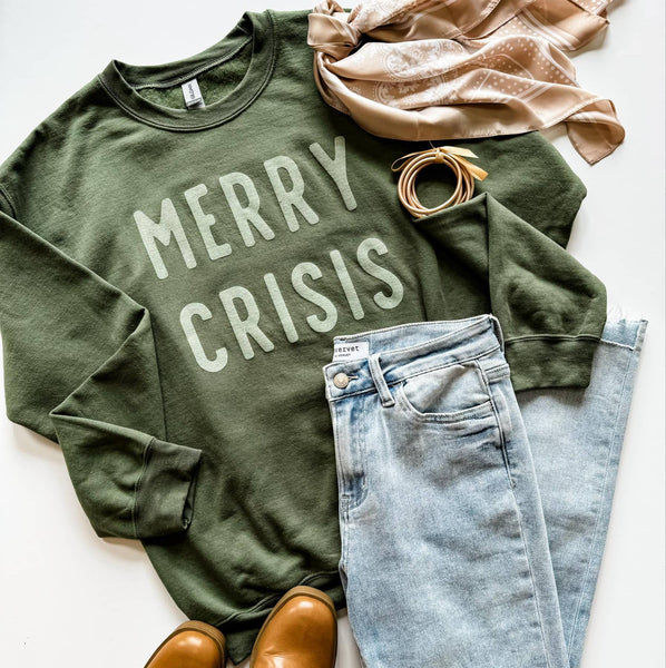 PREORDER Merry Crisis Christmas Sweatshirt (Final Sale)