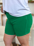 Judy Blue Tummy Control Green Denim Shorts (Website Exclusive)