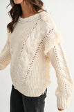 Fringe Cable Sweater
