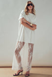 Mixed-Media T-Shirt Dress