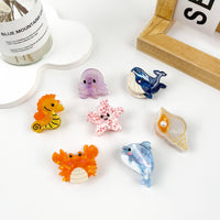 Mini Acetate Marine Animal Hair Clips