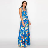 Tropical Vintage Print Maxi
