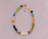 Sabino Multi Colored Colored Pearl Beaded Necklace