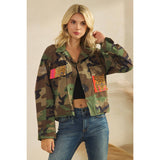 Camo Jacket with Tiger Print