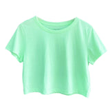 Premium cotton cropped tees