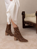 The Vienna | Leopard Sleek ankle hugging bootie