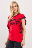 Varsity Gameday Knit Top