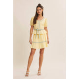 Gingham Bow Mini Skirt
