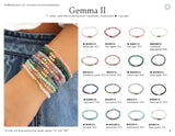 Gemma II Handmade Semiprecious 4mm Gemstone Stretch Bracelet