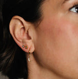 Moon and Star Huggie Hoop Earrings