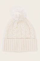 Cozy Cable Pom Pom Beanie