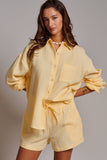 Larissa Butter Resort Button-Up Set