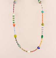 Prism Seed Bead Friendship Necklace