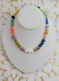 Sabino Multi Colored Colored Pearl Beaded Necklace