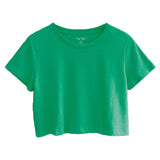 Premium cotton cropped tees