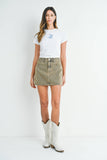 Micro Clean Hem Skirt