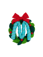 Wreath Felt Initial Ornament