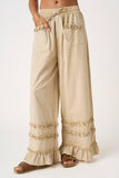 100% Cotton Lillian Ruffle Pants