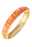Horsin Around Sculpted Enamel Hinge Bangle (FIVE COLORS!)