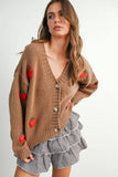Strawberry Embroidered Cardigan