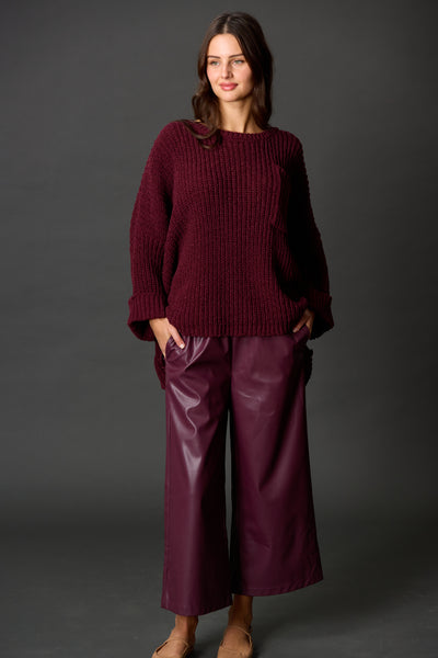 Oversized Chenille Pullover (Three Colors!)