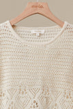 Floral Detail Crochet Boho Top