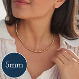 Jane Adjustable 14K Gold Filled Classic Gold Beaded Necklace