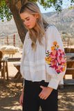 Gauzy Embroidered Blouse