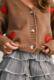 Strawberry Embroidered Cardigan