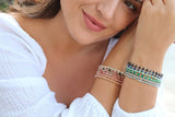 Elley Stretchy Stackable Gemstone Bracelet, Handmade in USA