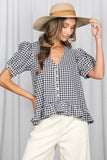 Dorothy Ann Gingham Top (Three Colors!)