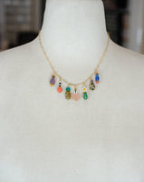 Vivi Dainty Colorful Charm Beaded Necklace