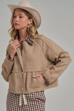 Loretta Leopard Barn Jacket