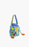 Lush Fruits Beaded Bucket Bag