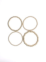 Jane 14K Gold Filled Stackable Beaded Bracelet | 3mm - 5 mm