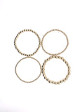 Jane 14K Gold Filled Stackable Beaded Bracelet | 3mm - 5 mm