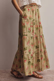 Beatrix Maxi Skirt: Sage Green