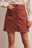 Alayna Suede Mini Skirt