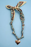 Handcrafted Scarf Interchangeable Charm Necklace
