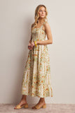 Floral Smocked Midi Dress