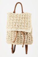 FAME Straw Backpack Bag