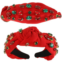 Christmas Themed Jewel Embellished Headband