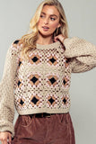 Geometric Harmony Knit Sweater