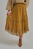 Jasper Midi Skirt (Gold or Olive)
