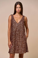 Sequin Bow-Back Dress