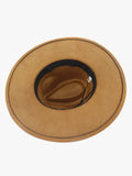 Atlas Faux Suede Fedora – Braided Band Hat