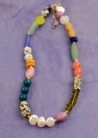 Sabino Multi Colored Colored Pearl Beaded Necklace