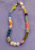 Sabino Multi Colored Colored Pearl Beaded Necklace