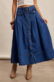 Caroline Praire Denim Skirt