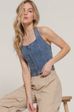 Essential Stretch Denim Vest